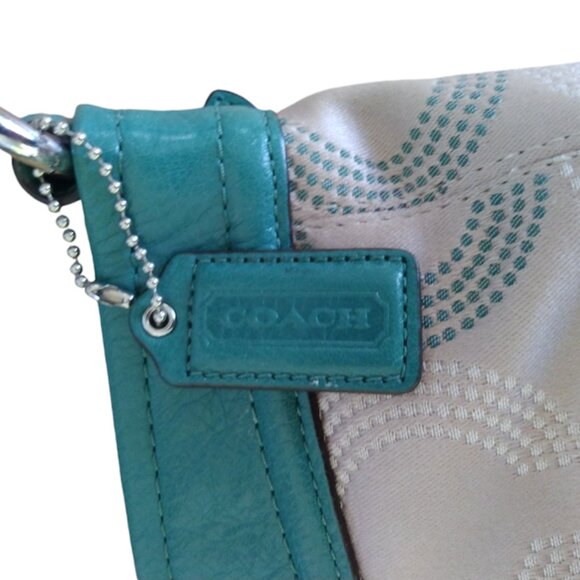 Coach Ashley Opt Art Hippie Tan and Green Convertible Crossbody - Picture 14 of 16